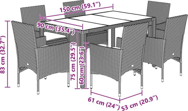 Actual product image vidaXL Kendre (150 cm)