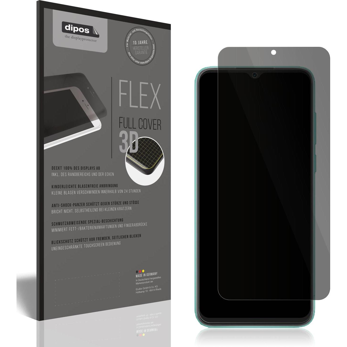 Dipos Blickschutzfolie 2-Way Anti-Shock (1 Stück, Blackview A55 Pro), Smartphone Schutzfolie, Transparent