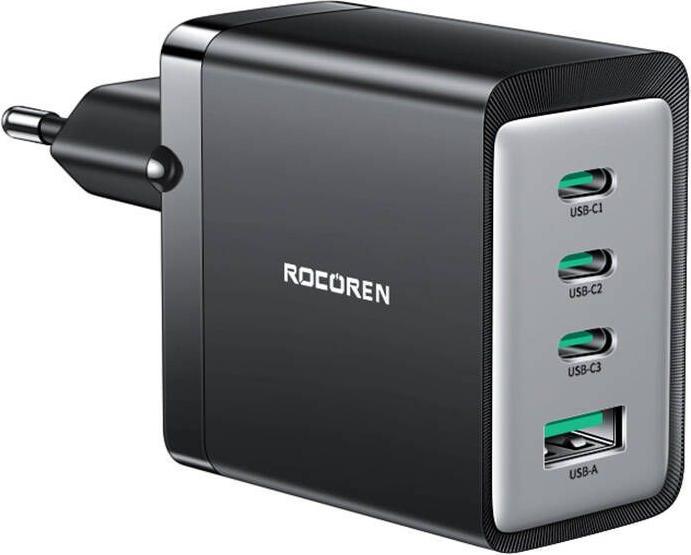 Produktbild Rocoren Wandladegerät GaN 3x USBC1x USB, 67W (67 W)