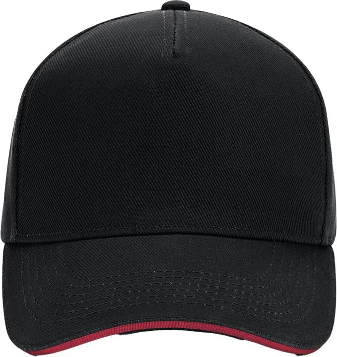 Actual product image Beechfield 5 Panel Sandwich Peak Baseball Cap