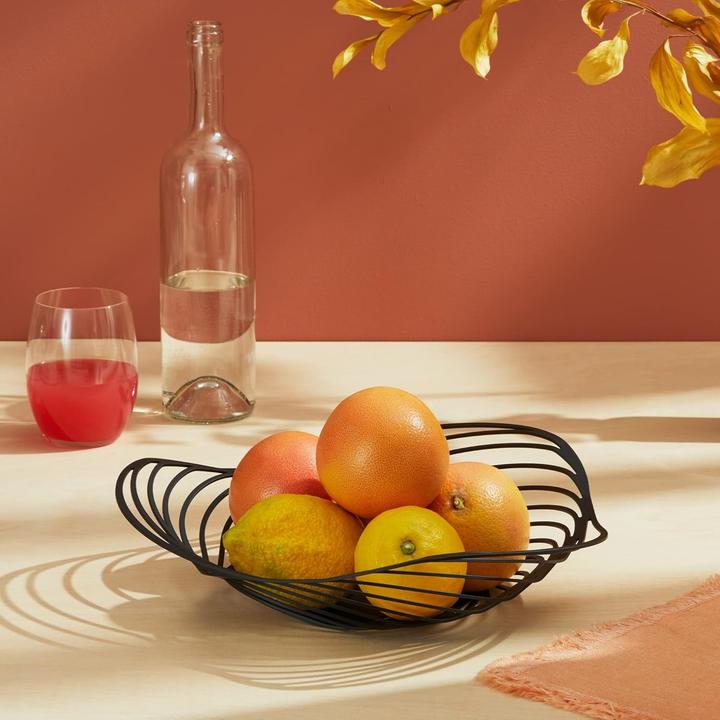Actual product image Alessi Fruit bowl TRINITY black