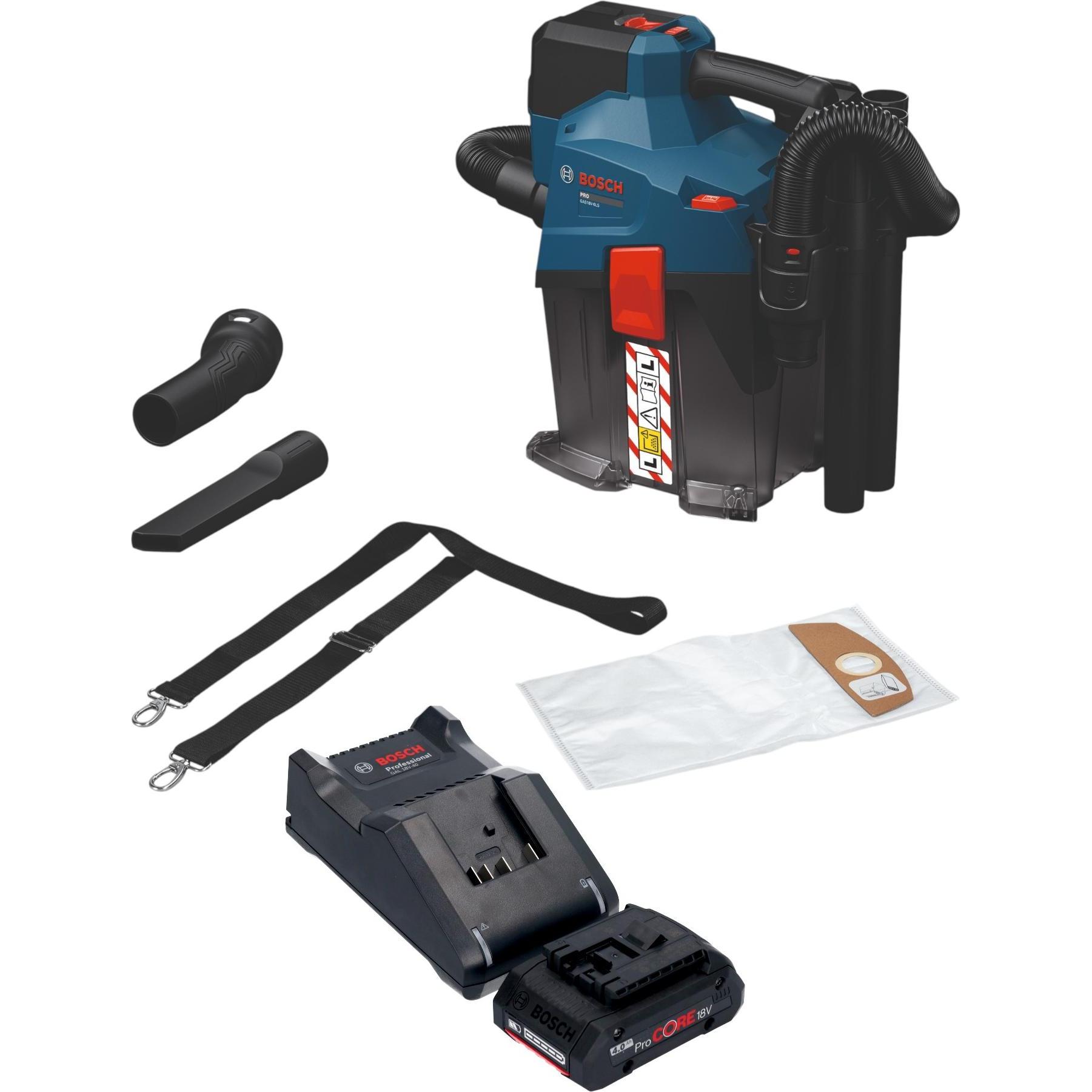 Bosch Professional, Aspiratore industriale, Aspirapolvere a batteria Bosch GAS 18V-6L S 18 V 6 l Classe di polvere L ( 06019K2100 ) Solo - (Aspirapolv
