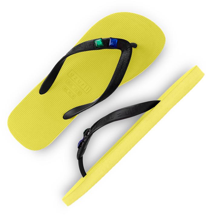 Actual product image Uzurii Disco Original men's flip-flops, neon lime, size: 37/38 (37)