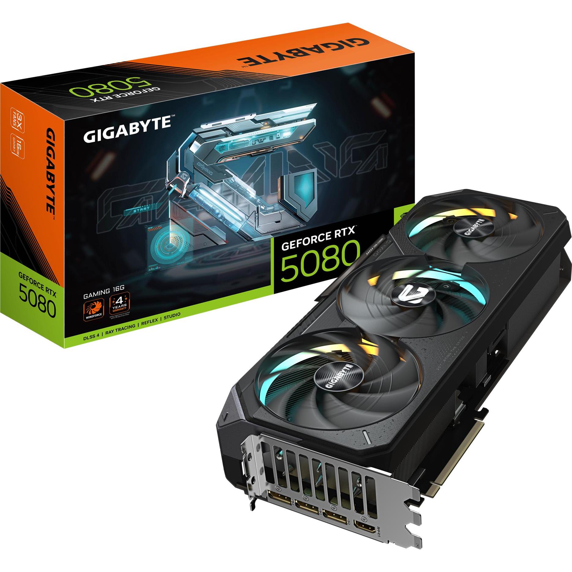 Gigabyte RTX 5080/Gaming/16GB/GDDR7 (16 GB), Grafikkarte