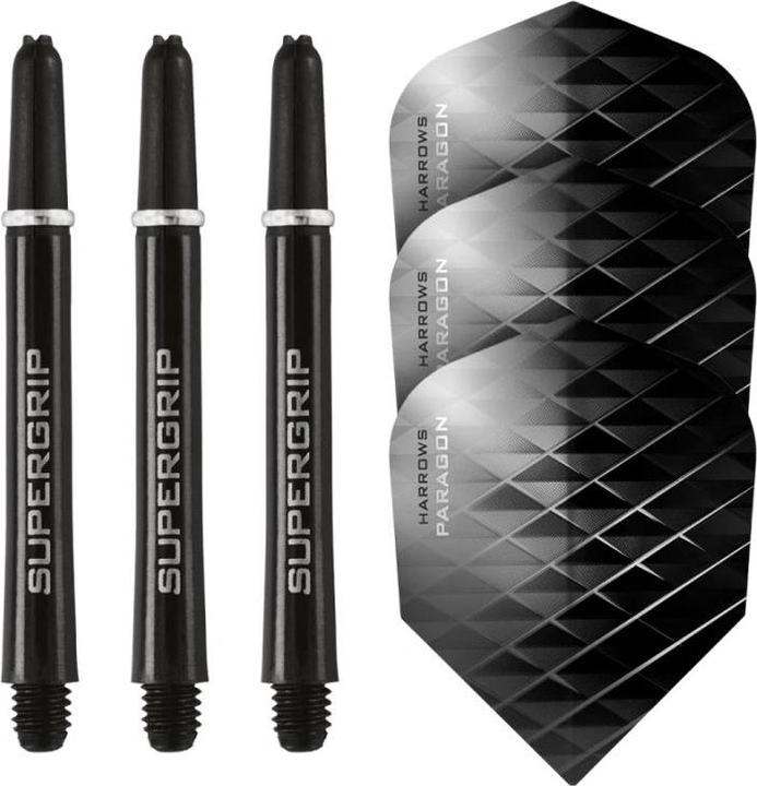 Harrows Doppelpack Supergrip-Schäfte + Atomic-Flights (M (45 mm))