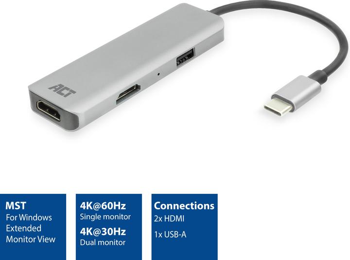Produktbild ACT AC7013 (USB-C, 3 Ports)