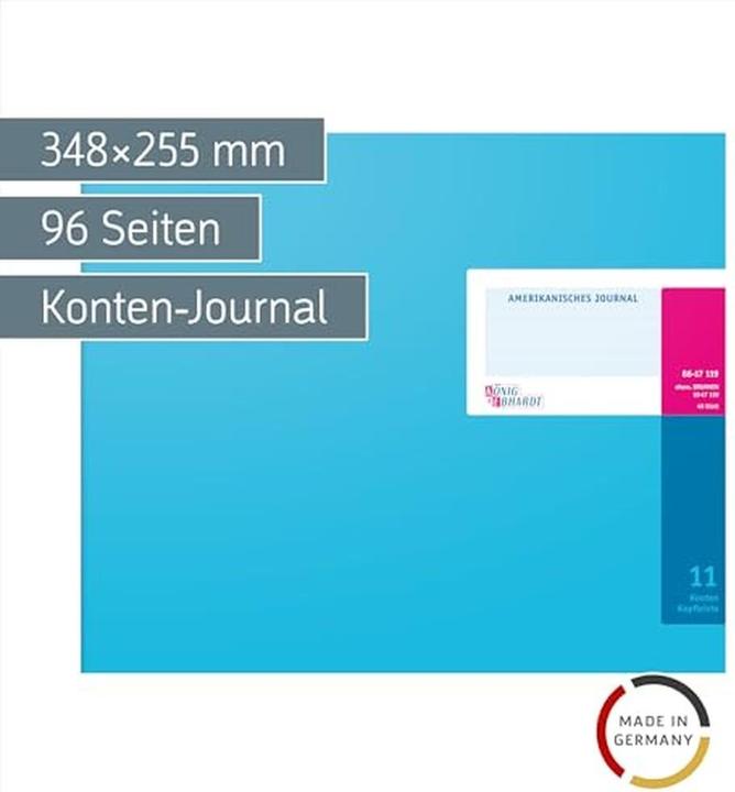 Actual product image König & Ebhardt K™NIG & EBHARDT American Journal, 48 sheets, 11 accounts (48 x)