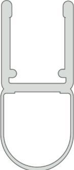 Actual product image Pauli+Sohn Shower door seals 90° 8842
