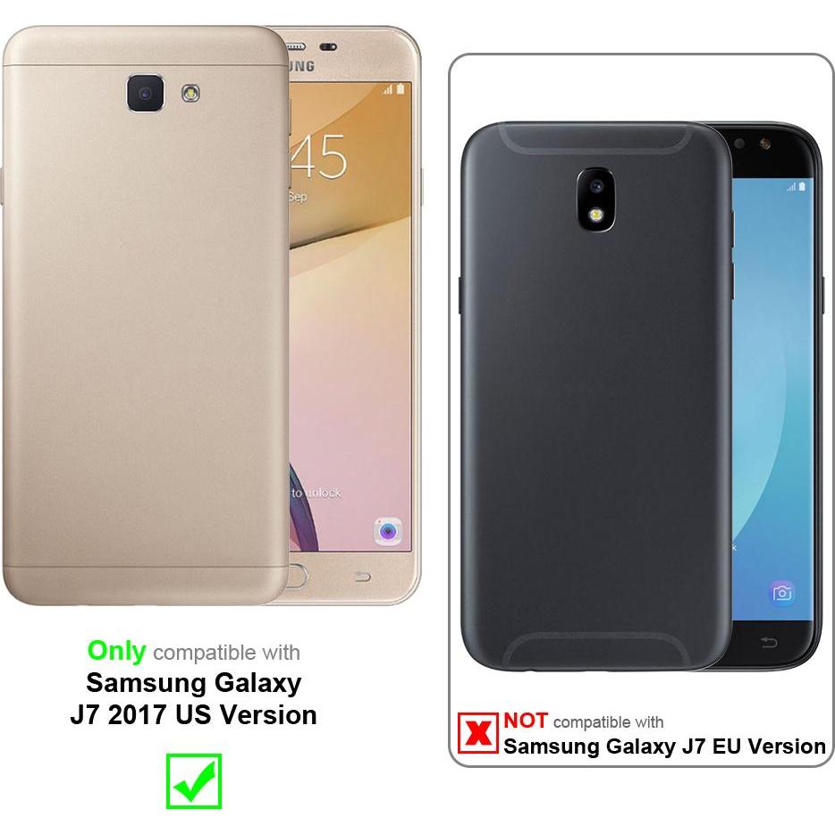Thumbnail - Cadorabo Handykette für Samsung Galaxy J7 2017 US Version Necklace Hülle mit verstellbarem Kordelband, Handykette, Gelb