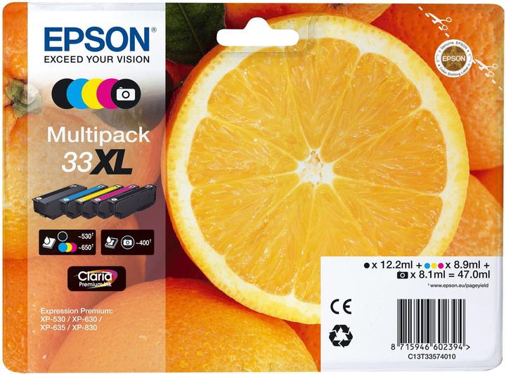 Immagine prodotto Epson 33XL Claria Premium Multipack (M, FC, Y, C, PBK)