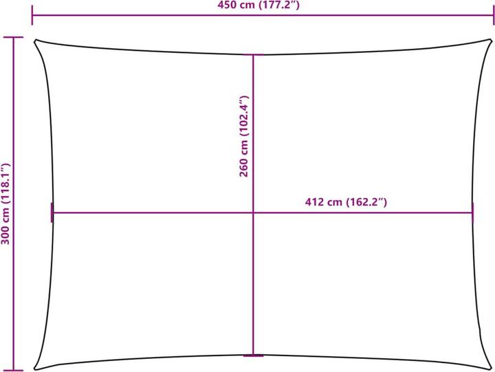 Produktbild vidaXL Nezhatok (200 x 450 cm)