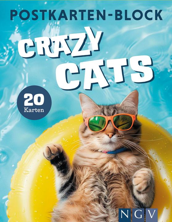 Produktbild Postkartenblock Crazy Cats (20 Stk.)