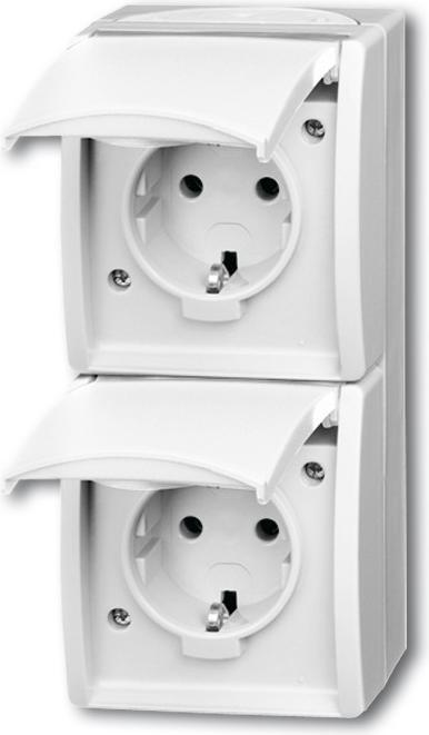Busch-Jaeger SCHUKO double socket
