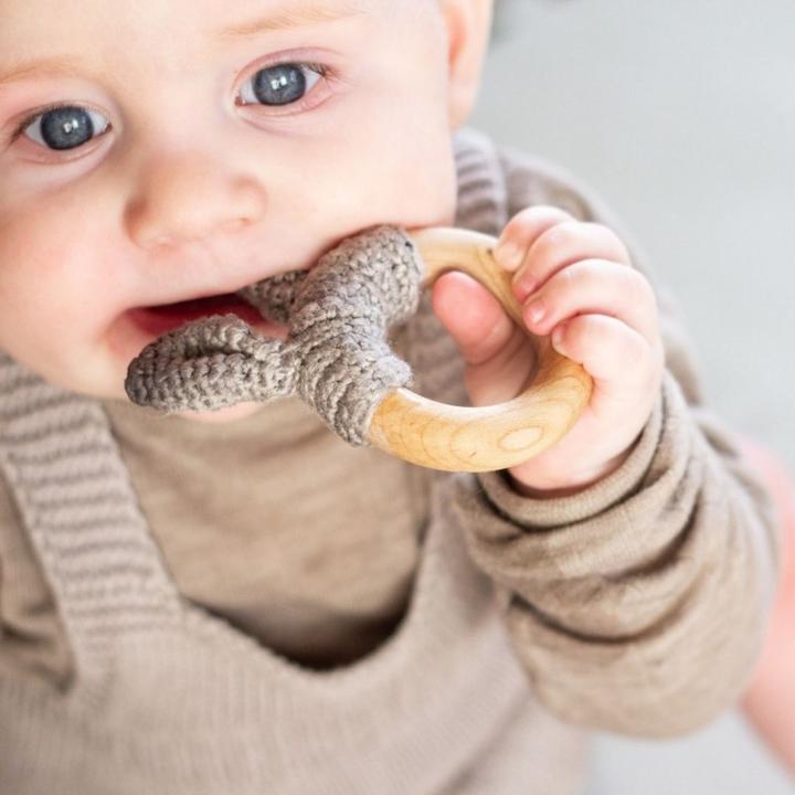 Actual product image nature Zoo natureZOO teething ring, grey (0 Months)
