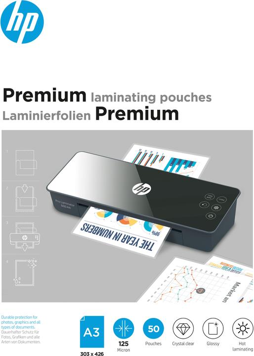 Produktbild HP Premium (303 x 426 mm, 50 Stück, 125 µm)