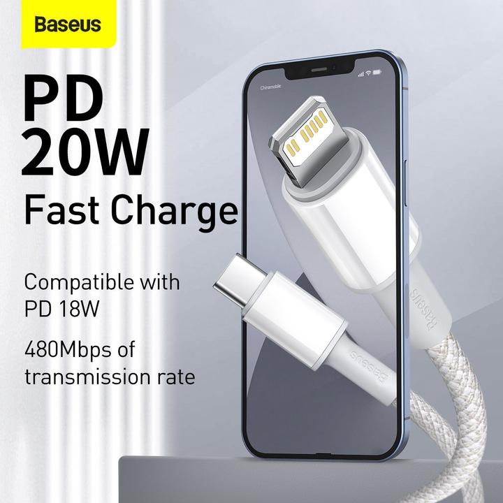 Immagine prodotto Baseus USB C – Lightning (2 m, USB 2.0, 20 W)