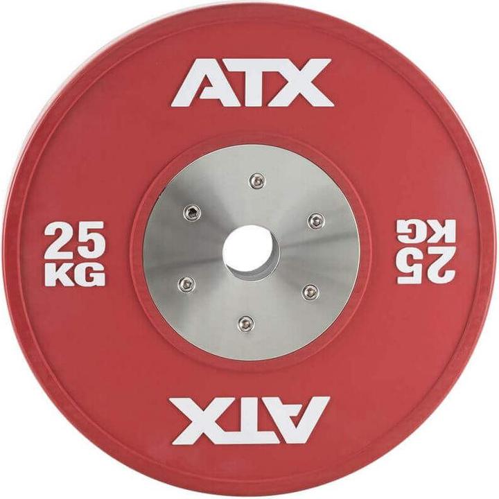 Produktbild ATX HighQuality - Bumper Plates - Weightlifting - internationaler Farbcode (1 x 25 kg)