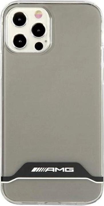 Image du produit Mercedes AMG AMHCP12MTCBW iPhone 12/12 Pro Étui rigide translucide/translucide noir et blanc galvanisé (Apple iPhone 12, Apple iPhone 12 Pro)