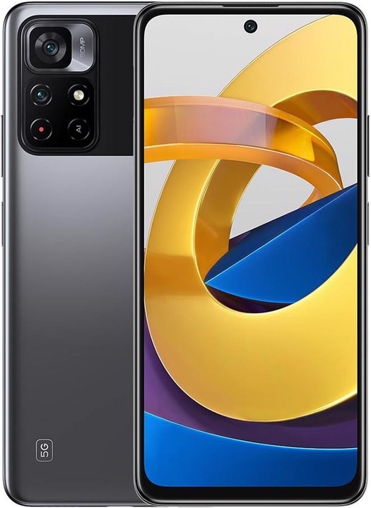 Xiaomi Poco M4 Pro (128 GB, Power Black, 6.60", Dual SIM, 50 Mpx, 5G)