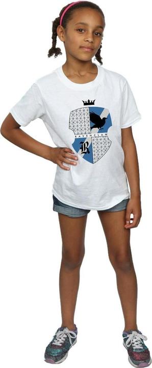 Actual product image Girls Ravenclaw Shield Cotton T-Shirt (128)
