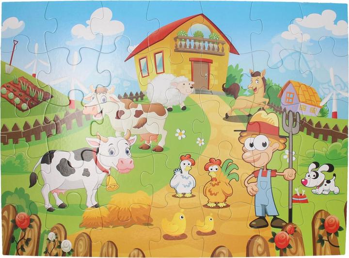 Actual product image Floor puzzle farm, 35 pieces (35 pieces)
