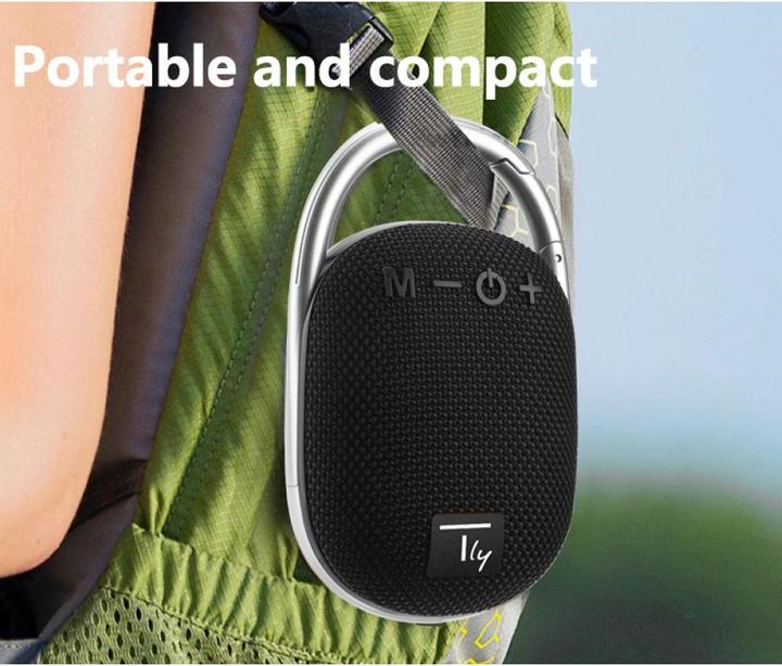 Actual product image EFB Elektronik EFB Techly Mini Wireless Speaker LED Light Handsfree TF USB Black