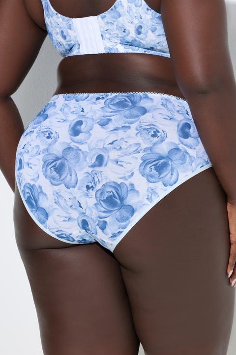 Produktbild Ulla Popken Midislips, 5er-Pack, Rosen/einfarbig (60, 5er Pack)