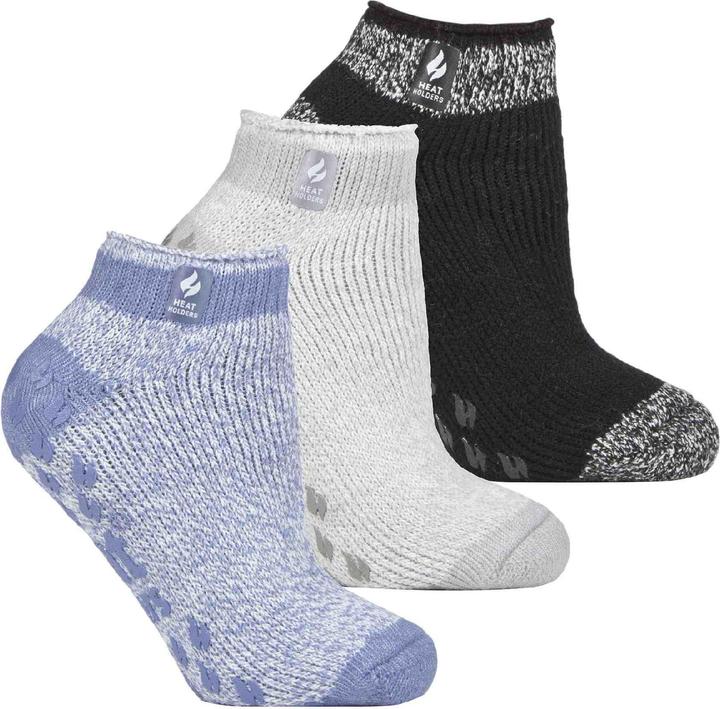 Heat Holders 3er Pack Anti rutsch Sneaker Socken | Thermo Socken Kurz (pack of 3, 37 - 42)