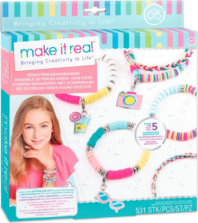 Make it Real Heishi bead bracelets