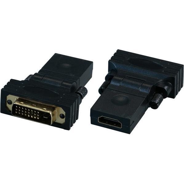EFB Elektronik HDMI-A zu (DVI, 6 cm), Data + Video Adapter, Schwarz
