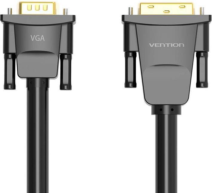 Productafbeelding Vention DVI(24 1) naar VGA Kabel 1,5m EABBG (Zwart) (1.50 m)