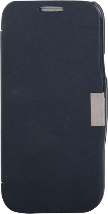 Produktbild König Design Handyhülle Tasche für Samsung Galaxy S4 mini i9190 dunkelblau gebürstet