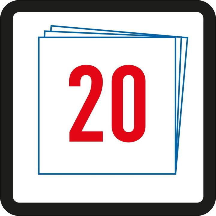 Produktbild Herlitz Zeichenblock DIN A3, 100 g/qm, 20 Blatt (A3, Blanko, Kein Einband)