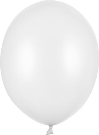 Produktbild Partydeco Strong Balloons 27cm, Metallic Pure White (1 pkt / 10 pc.) (10 x)