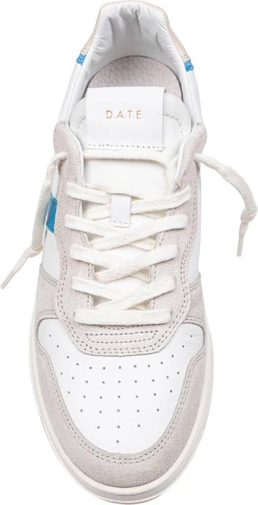 Immagine prodotto D.a.t.e. sneakers court 2.0 in leather and suede color white and bluette (42)