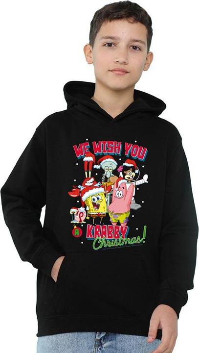 Produktbild Spongebob Squarepants Crabby Christmas Kapuzenpullover Zum Überziehen (128)