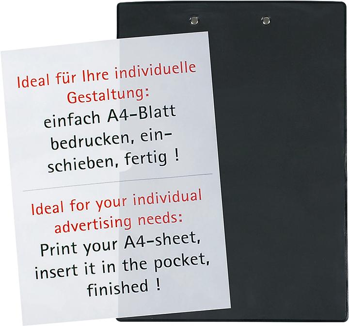 Produktbild Maul Klemmbrett, DIN A4, Kunststoff, mit Klarsichttasche