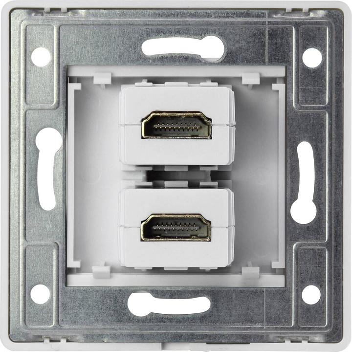 Immagine prodotto Renkforce Scatola di derivazione HDMI da parete a 2 porte con montaggio a filo e cavo (HDMI)