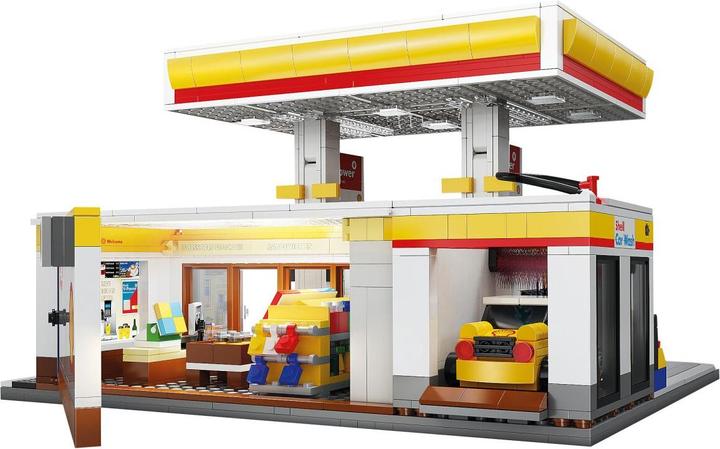 Image du produit Cada Shell Tankstelle mit Shop und Waschanlage Bricks