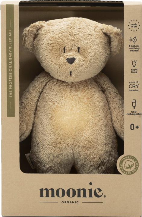 Productafbeelding Moonie The organic Humming Bear with Lamp Cappuccino