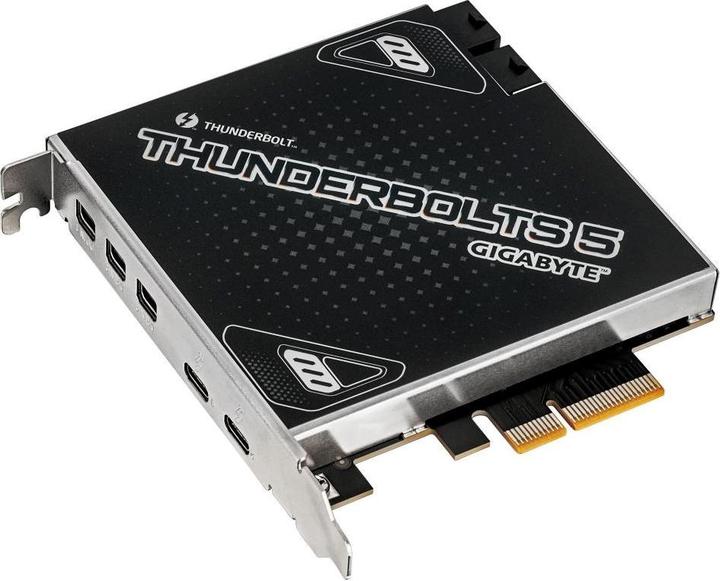 Actual product image Kodak GIGABYTE rozšiřující karta Thunderbolts 5, PCIe 4.0x4, 3xMini-DP