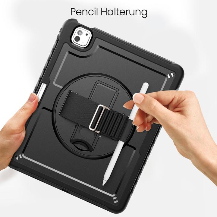 Immagine prodotto RPD iPad Pro 11” 5. Gen. (M4, 2024) - - HEX-S FE, Rugged TPU Case mit Handstrap, schwarz (iPad Pro 11 2024 (5a generazione))