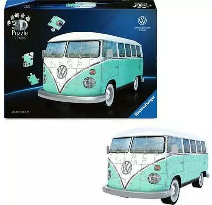 Image du produit Ravensburger 3D Puzzle 162 Teile - Iconics: Volkswagen T1 (162 pièces)