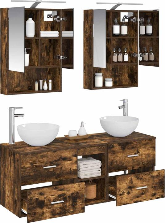 Produktbild vidaXL Badezimmerspiegel-Set (14.50 x 70 cm)