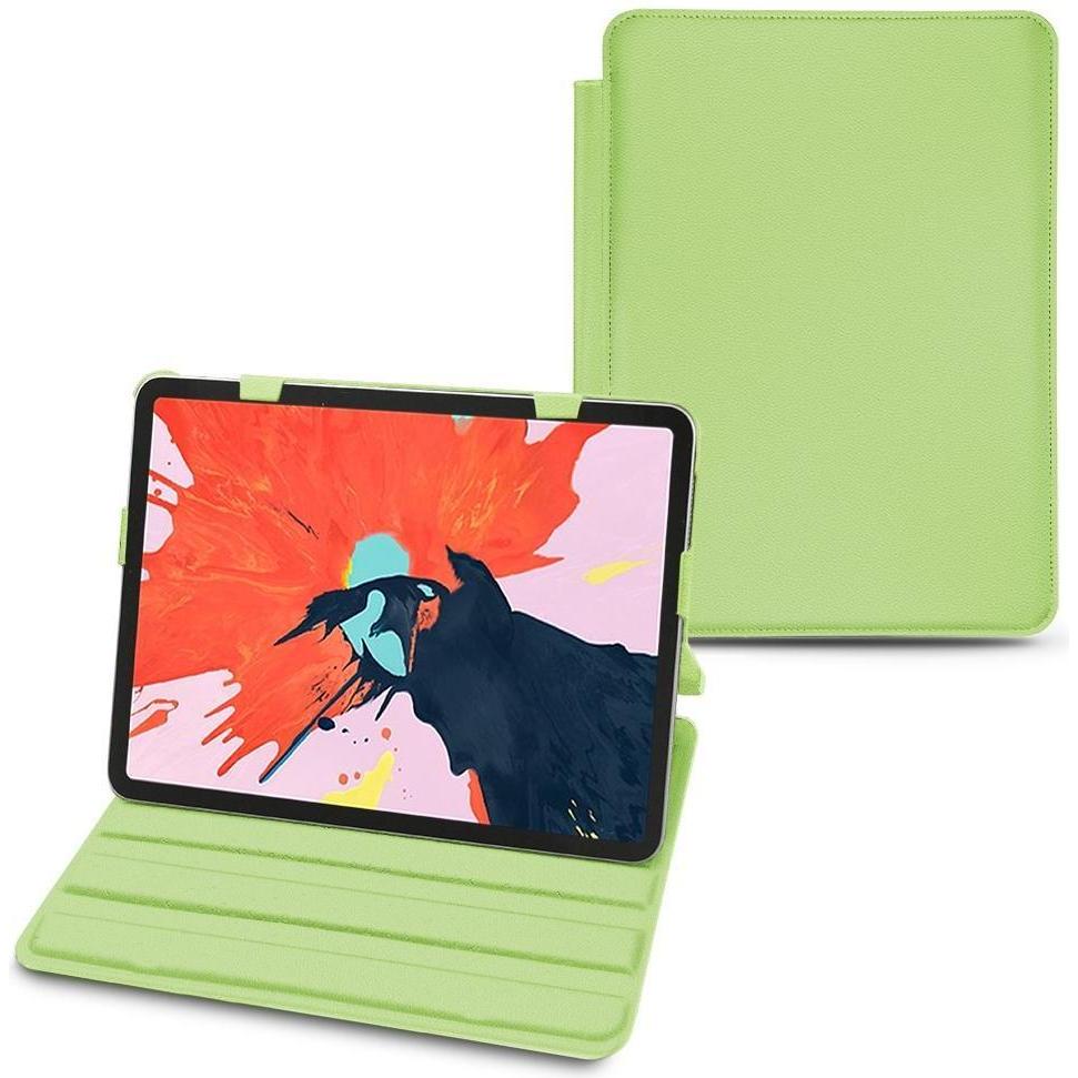 Noreve Lederschutzhülle horizontal (iPad Pro 12.9 2018 (3. Gen)), Tablet Hülle, Grün