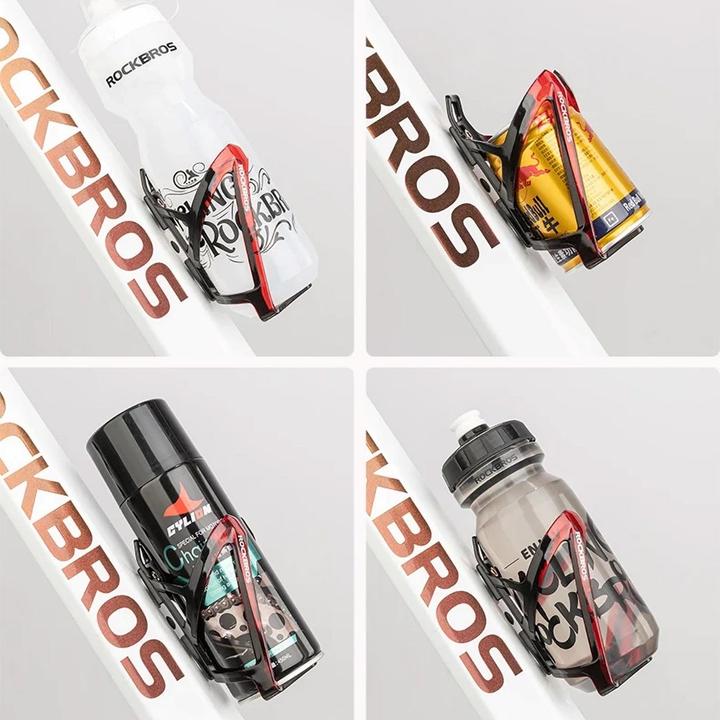 Produktbild Rockbros FK338 Fahrradhalter für Wasserflasche – Schwarz und Rot