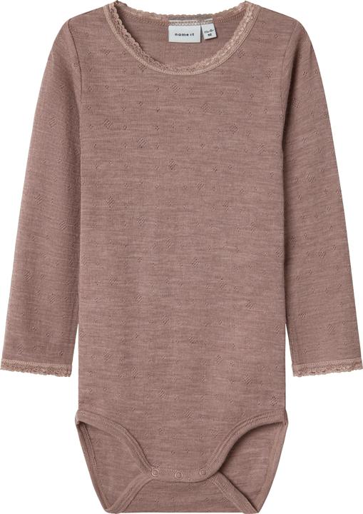 Actual product image Name it Nmfwang Wool Needle Ls Body Solid Noos (98)