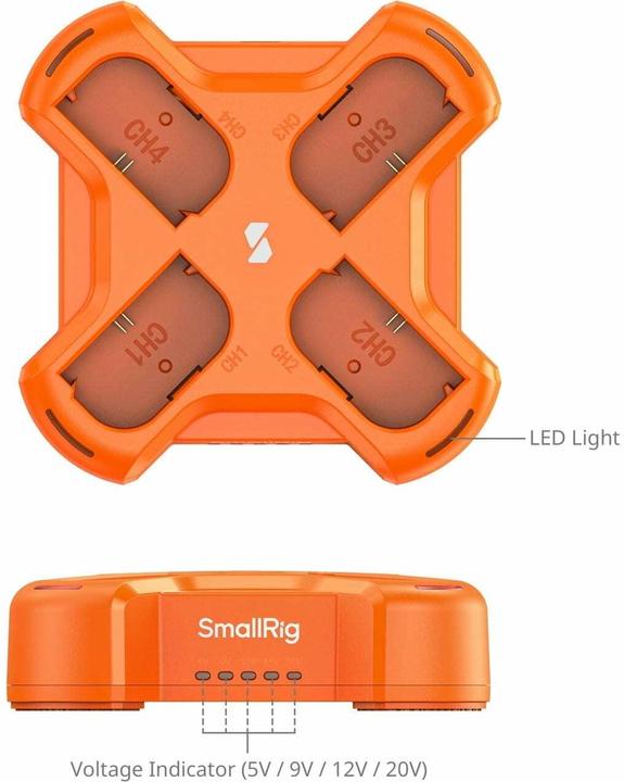 Produktbild SmallRig 4838 LP E6NH 4 Channel Camera Battery Charger (Kamera Akku Ladegerät)