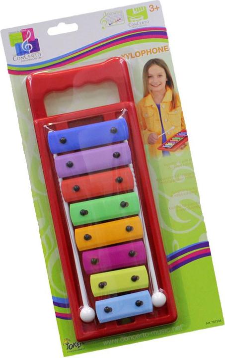 Productafbeelding 707304 Xylofoon met 8 noten, xylofoon van kunststof, kinderxylofoon ca. 25 cm,
