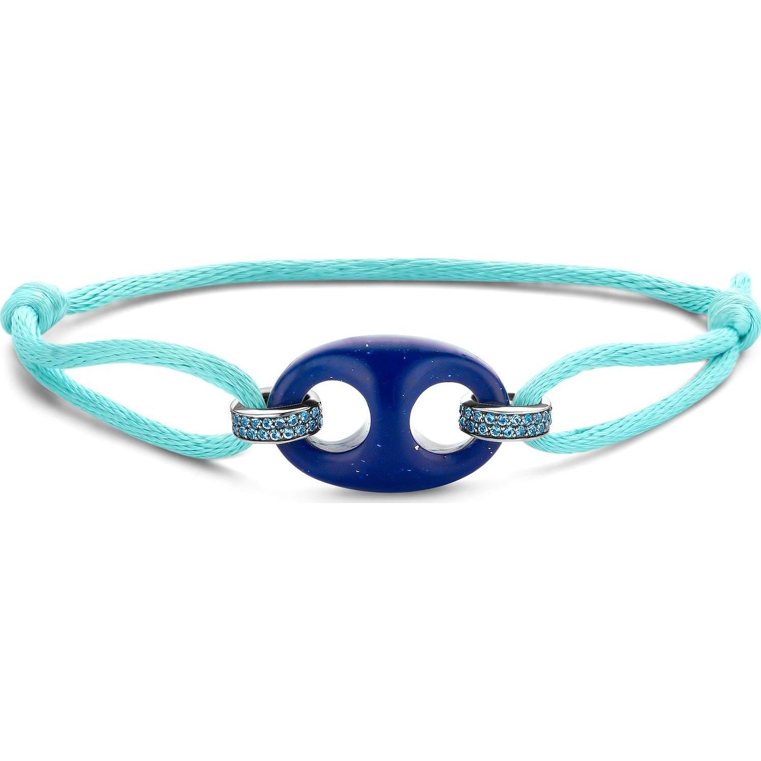 Ti Sento Milano, Armschmuck, Armband, (20 cm, Textil, 925er Silber)